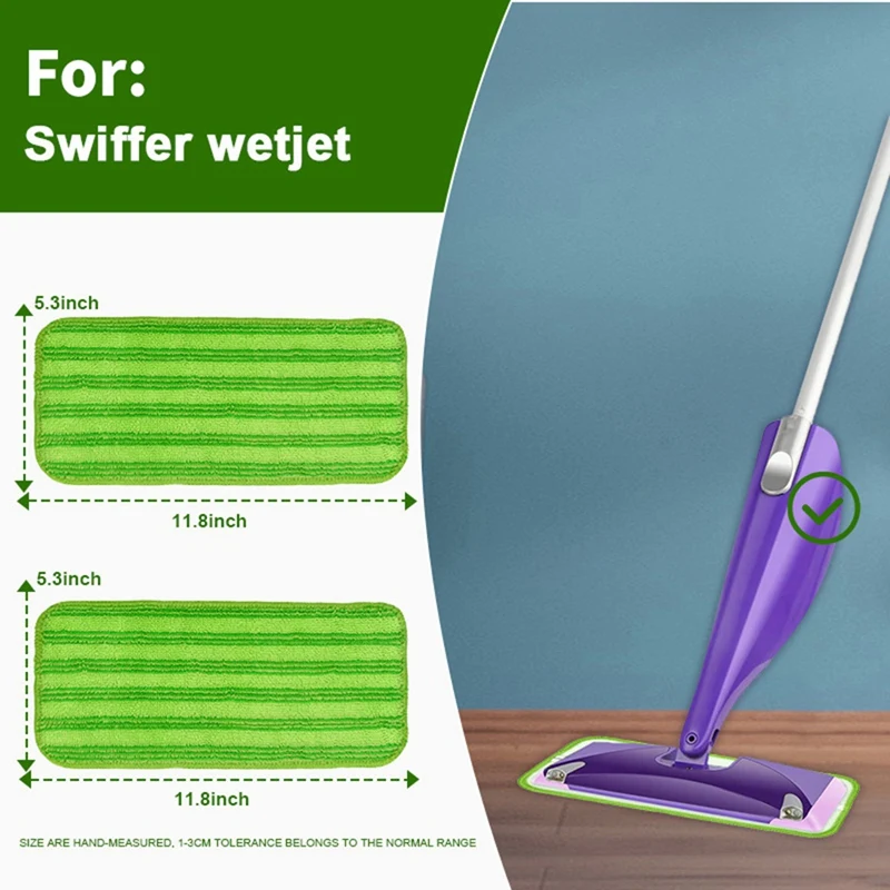 แผ่นม็อบสำหรับ swiffer ไม้ถูพื้น12นิ้วแบบใช้ซ้ำได้แผ่นเติม Kain Pel Microfiber แผ่นอุปกรณ์เสริมสำหรับแผ่นไม้ถูพื้นเปียก