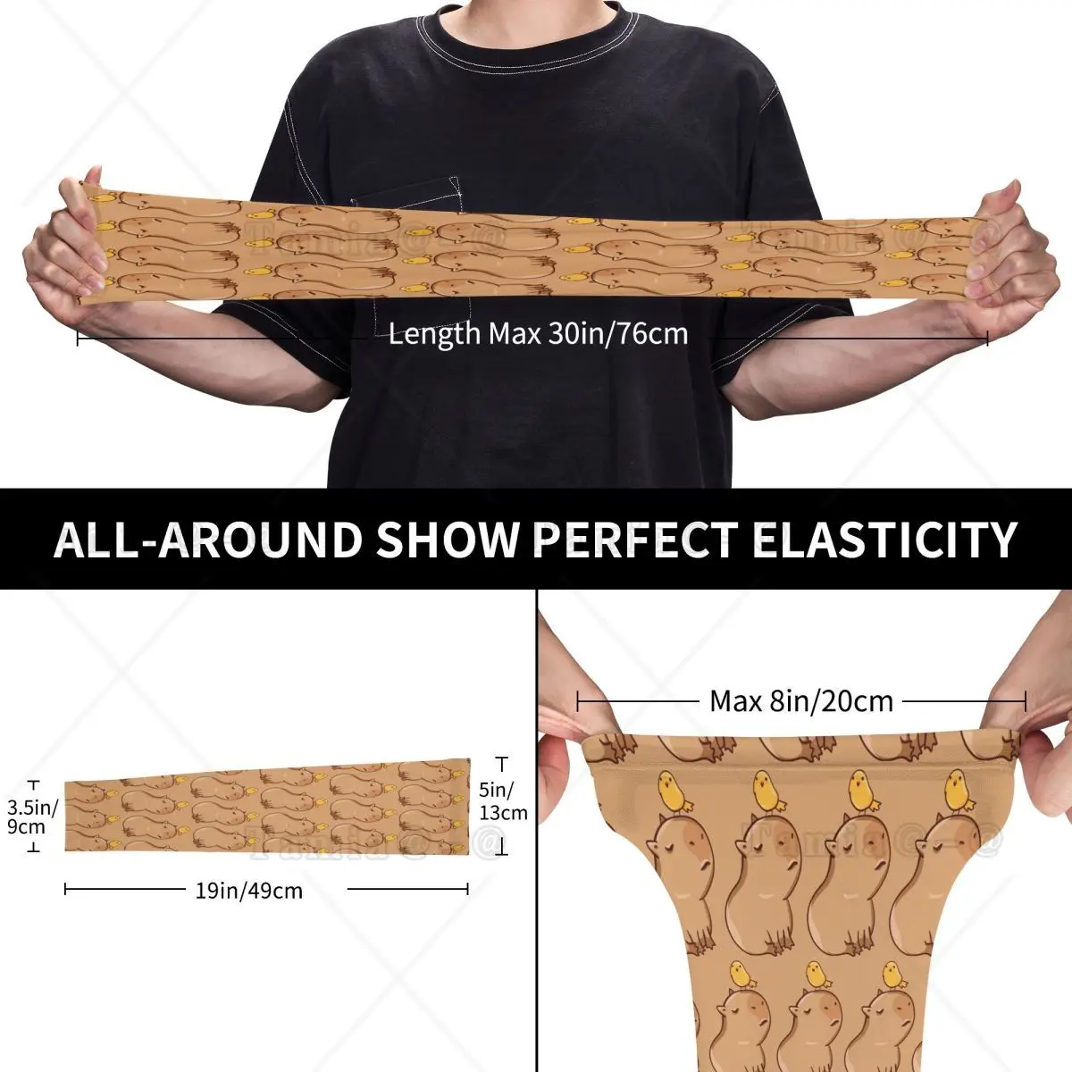 مخصص كابيبارا والطيور التبريد أكمام أذرع تبريد للرجال النساء ركوب الدراجات الصيد الوشم التستر