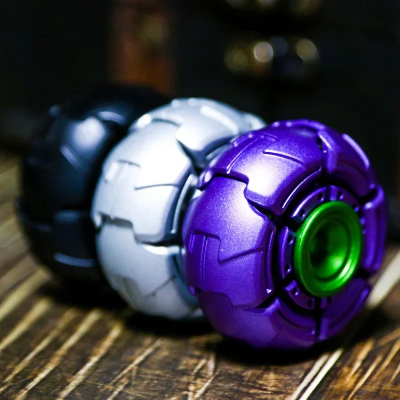 Armadura aberta fidget spinner gobigger anti ansiedade edc metal aliviar o estresse brinquedo mão girando ponta superior para crianças adultos