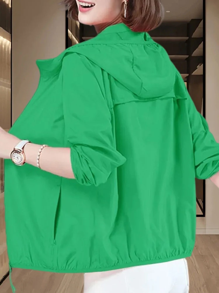 

Женская свободная легкая дышащая куртка с защитой от ультрафиолета, новая летняя модная верхняя одежда, солнцезащитная одежда