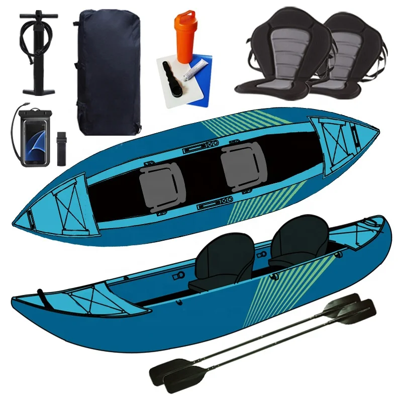 

PF Sea Kayak 2 Person Factory Customized Drop Stitch Inflatable Kayak