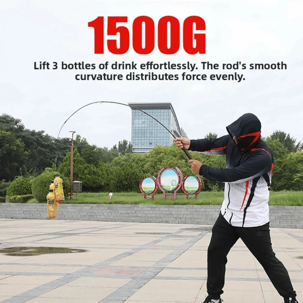 1.6m-2.1m Length Telescopic Fishing Rod Travel Design UL/ML Power Casting Rod Compact Size Rod Ultra Short Lure Set Portable Use