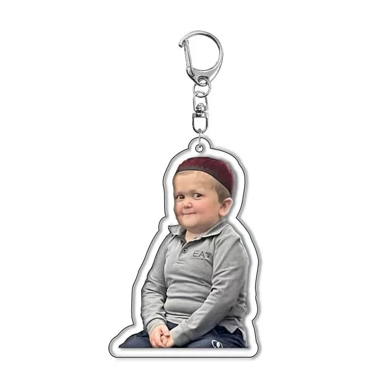 Hasbulla Magomedov Meme Keychain Khabib Hasby Figure Pendant key Chain Ring Keyring Accessories For Women Men Fans Jewelry Gift