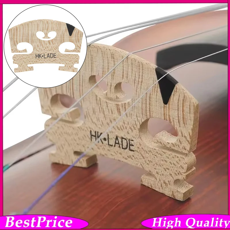 Maple Violin Bridge Precision Cut Fiddle Support Wear Resistant String Instrument Replacement Accessory for 4 4 Violin Rehearsal