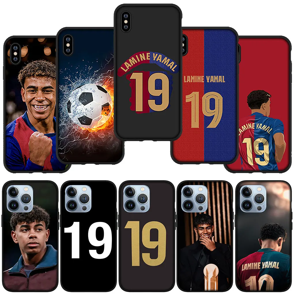 Soccer Number No 19 Football No19 Cover Phone Casing for Apple iPhone 15 14 13 12 Mini 11 Pro X XR XS Max 7 8 Plus + 15+ Case