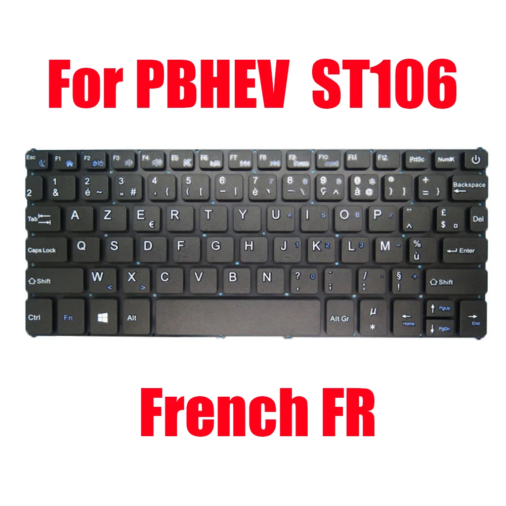 

Replacement Laptop Keyboard For PBHEV ST106 French FR Black Without Frame New