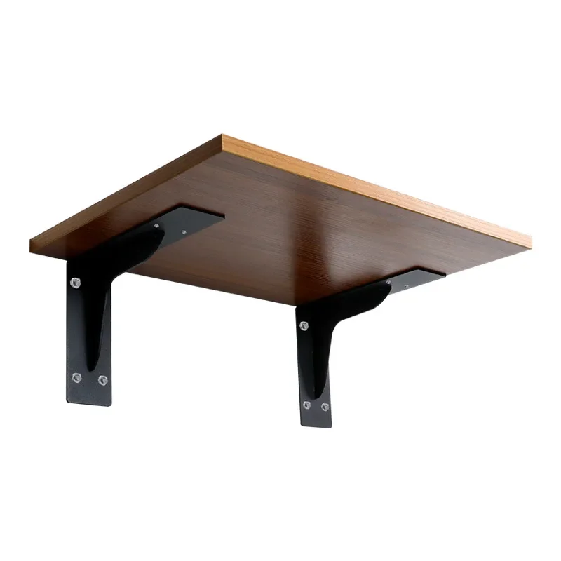 Solid Heavy Duty Steel Hidden Shelf Bracket L Shape Heavy Duty Cast Iron Metal Industrial Black Shelf Bracket Wall Bracket Wall