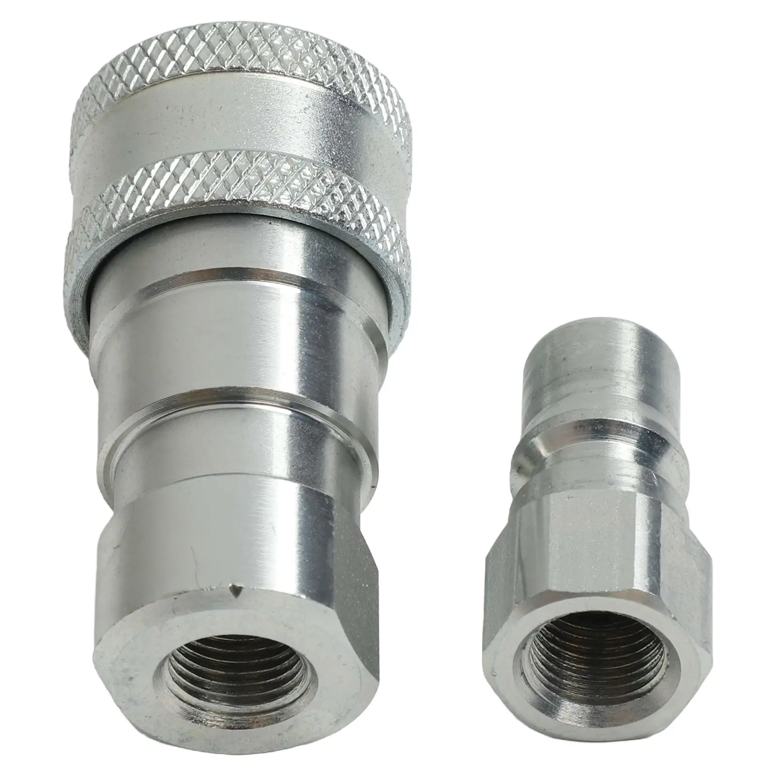 Accoppiatore in acciaio al carbonio Raccordo per tubi femmina Chiusura automatica della valvola Facile disconnessione Compatibile con alta pressione 10,9 mm 0,43 pollici