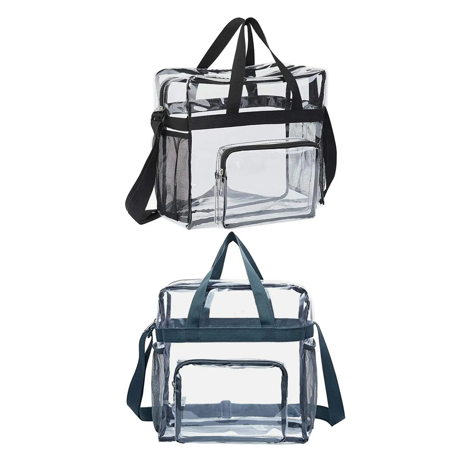 PVC Tote Durable Purse Clear Bags Stadium for Camping Sports Events Shopping