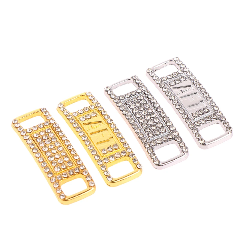 2pcs/pair AF1 Diamond Shoe Charms Fashion Laces Buckle Quality Metal Shoelaces Decorations Buckles Shoes Accessories