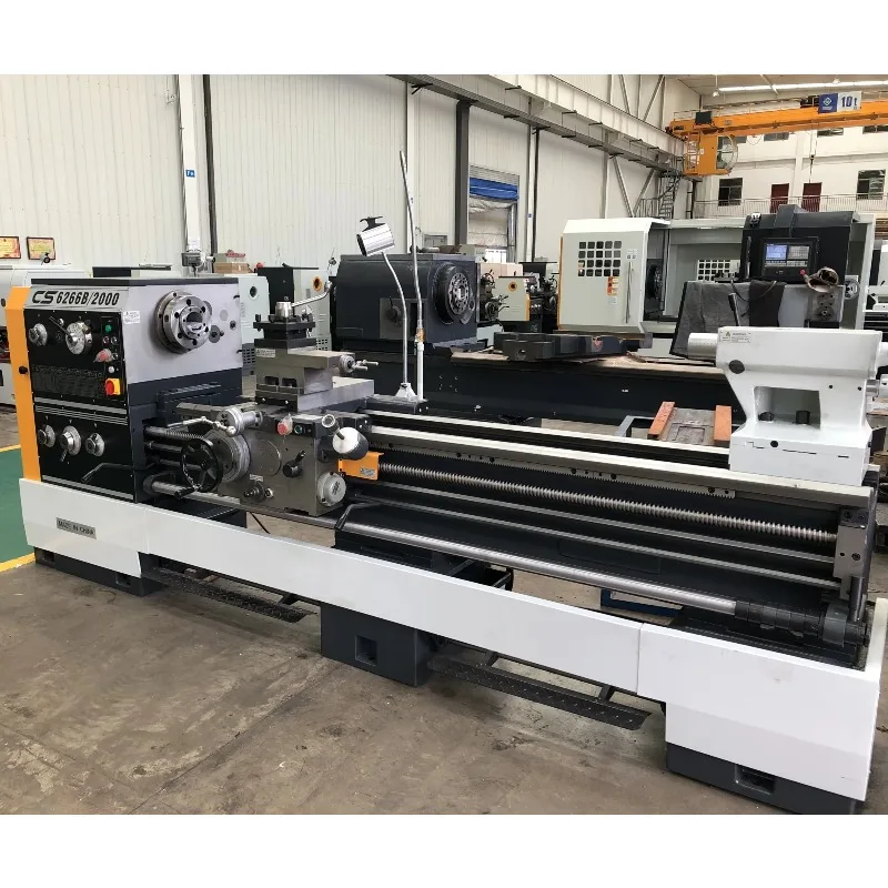 Heavy Duty Large Bore Gap Bed Manual Lathe Metal Processing Lathe Machine
