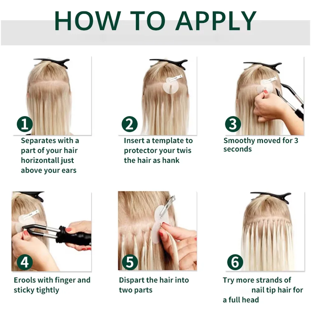 Estensioni dei capelli biondi a punta piatta Capelli umani Punta F Capelli Hot Fushion 50 pz/pacco Balayge Marrone Dritto Punte di cheratina Estensioni dei capelli