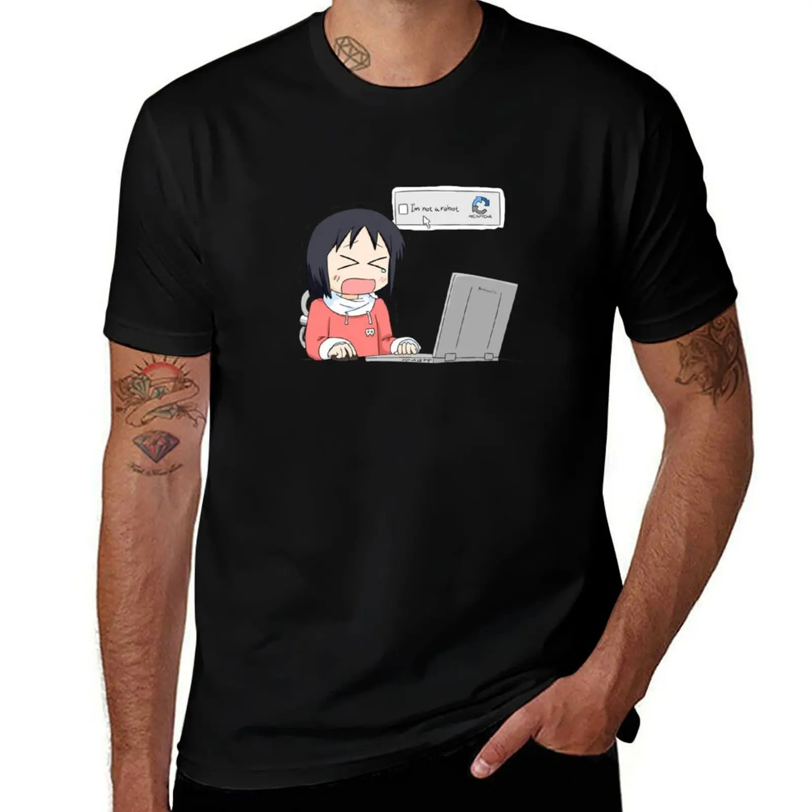 

Nichijou - Yuuko Aioi 1 T-Shirt Basic Simple Design Short Sleeve Shirt