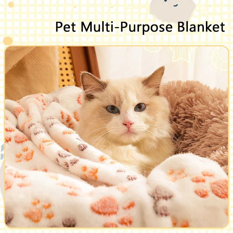 Pet Blanket Soft Fluffy Winter Warm Dog Bed Sheet Cat mat summer Breathable Comfortable cute dog Cat Cover Blanket Pet Supplies