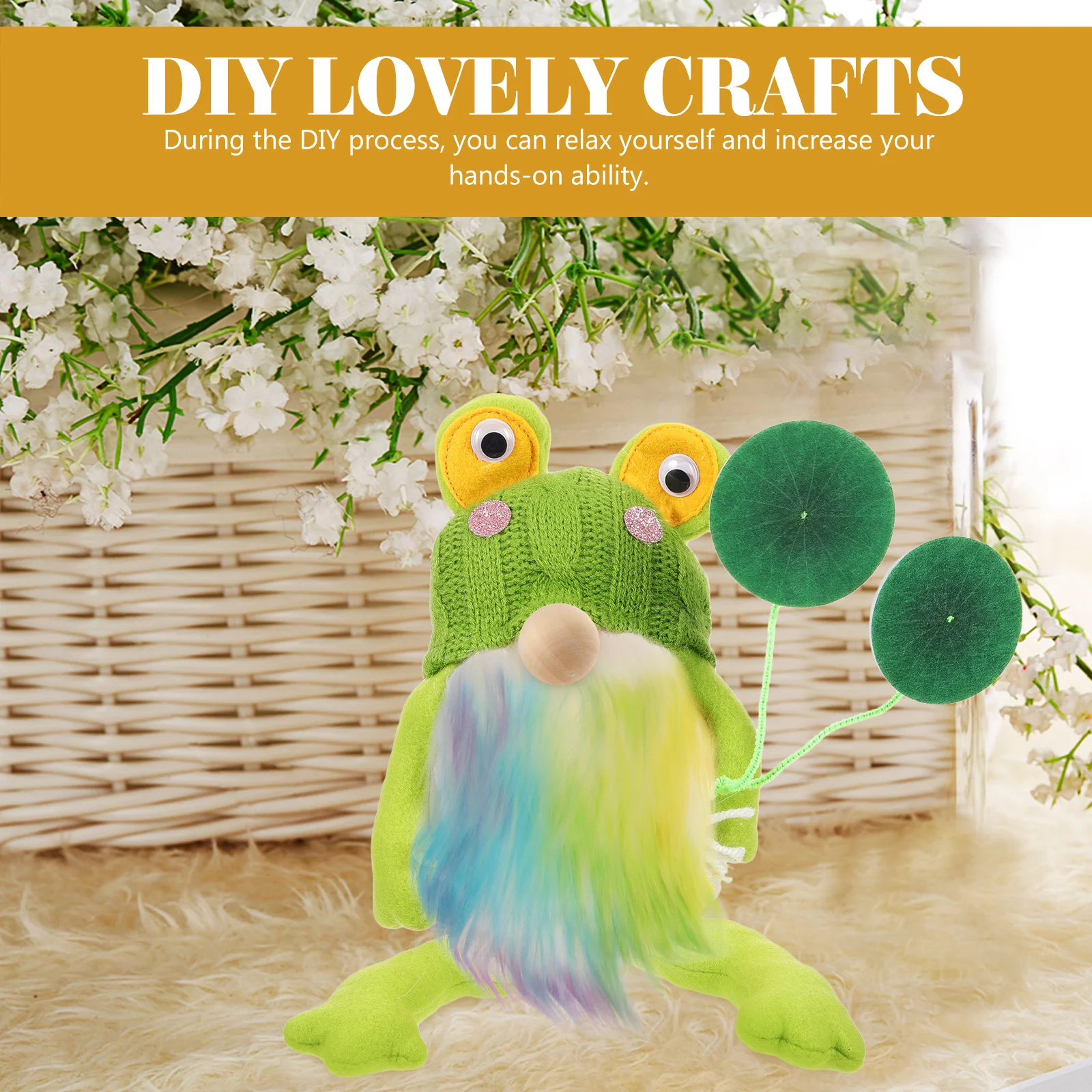 لوازم صياغة جنوم التماثيل الخبز والخرز DIY الخشب أشعث اللحية صنع المواد فو
