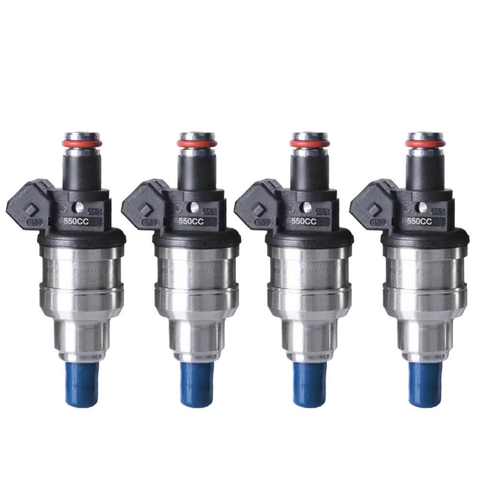 4Pcs New 550Cc Fuel Injector Nozzle for Honda Civic Accord Acura B16 B18 B20 D16 D18 F22 H22 H22A B D H Series Engines