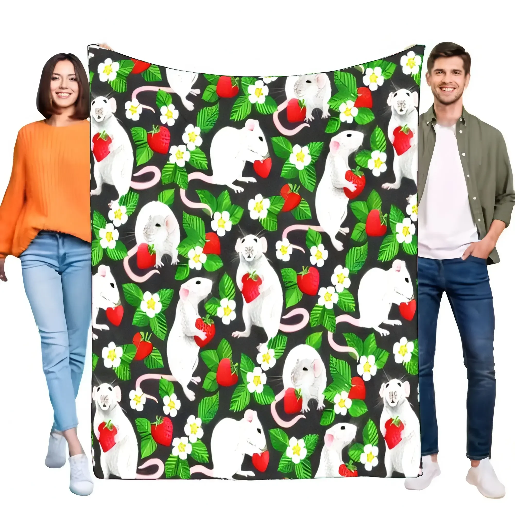 

Cute Animal Pattern Blanket Soft Plush Throw for Kids and Adults Lightweight Cozy Bedding for Home Perfect Gift for Birthdays