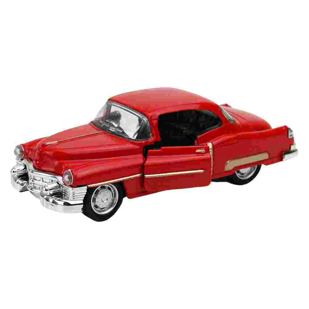 Alloy Car Model Craft Simulation Decoration Retro Metal Ornament Adornment Collect Supply Baby