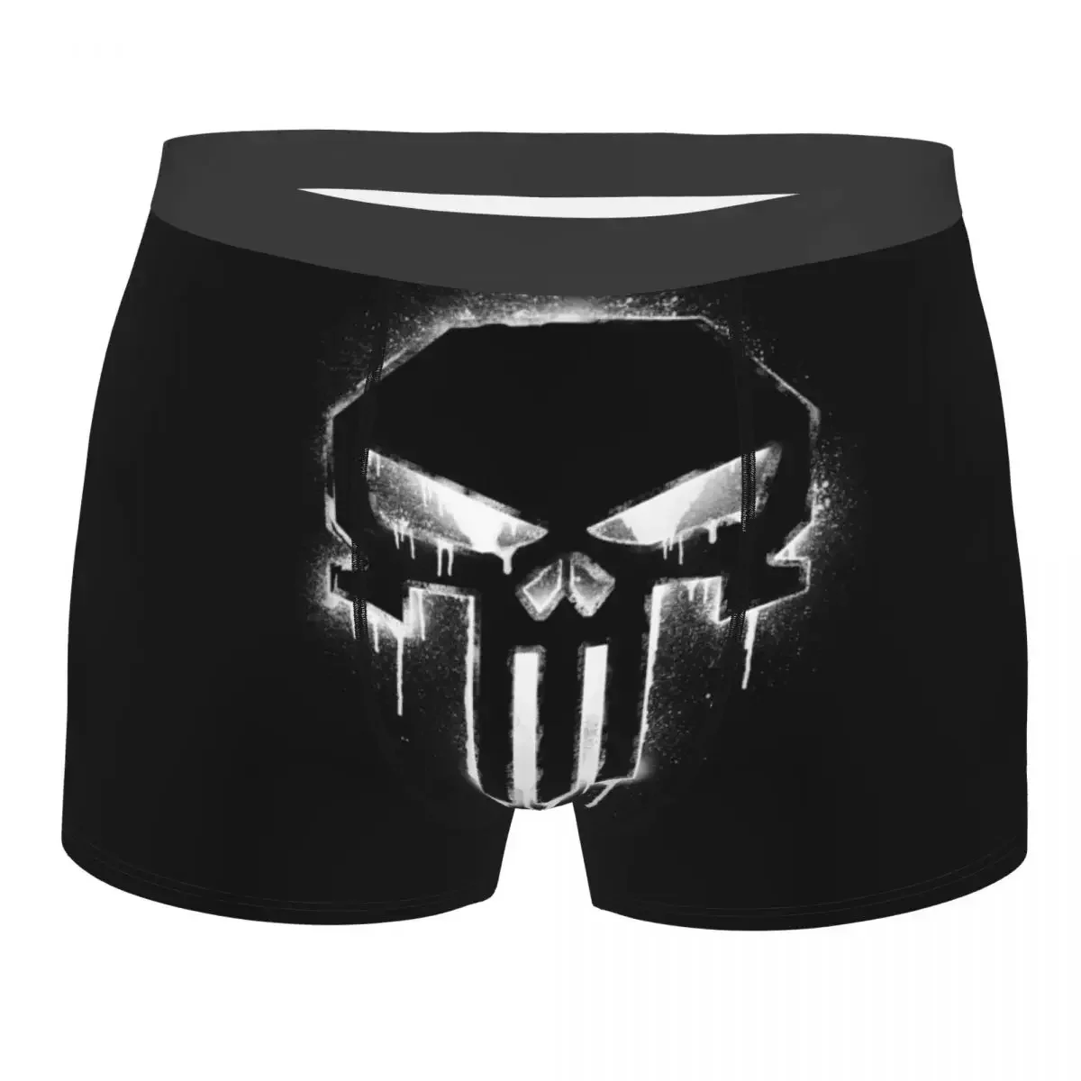 Custom Spray Paint Underwear Men Printed Boxer Shorts Panties Briefs Breathable Underpants