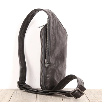 Mini pele de carneiro couro cintura saco, alta qualidade peito sacos, Casual armazenamento celular Pack