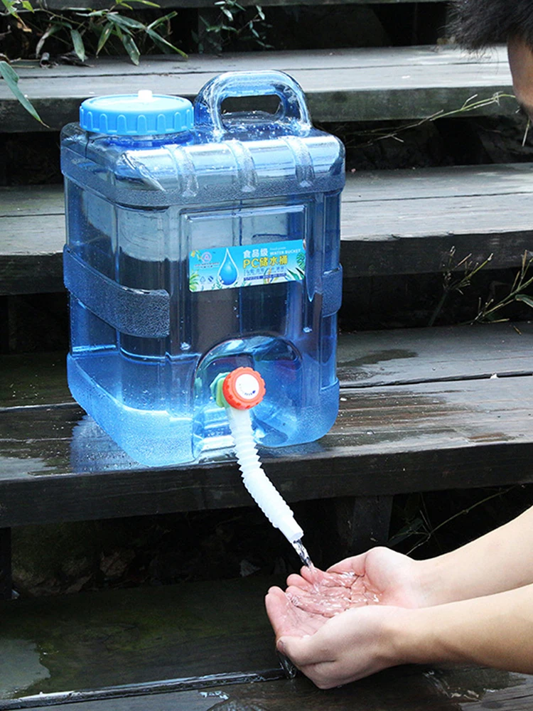 إبريق مياه الشرب مع حنفية مانعة للتسرب خزان مياه للتخييم سعة كبيرة حامل تخزين المياه للمشي لمسافات طويلة جولة القيادة الذاتية #5