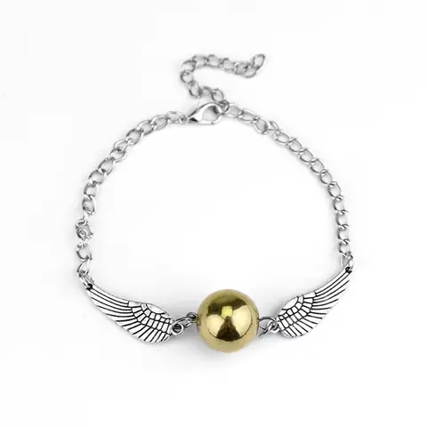 Harri Golden Snitch Bracelet Potter Multi Wings Snitchs Owl Hedwig Layer Handmade Bracelet for Fans Gifts