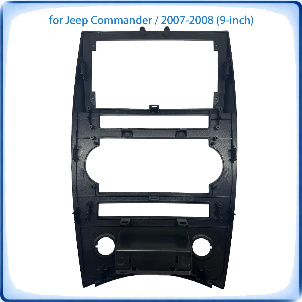Car Radio Fascia Frame For JEEP Commander 2007-2008 9 inch With Canbus Decoder & Wiring Harness Car Accessories Plug & Play