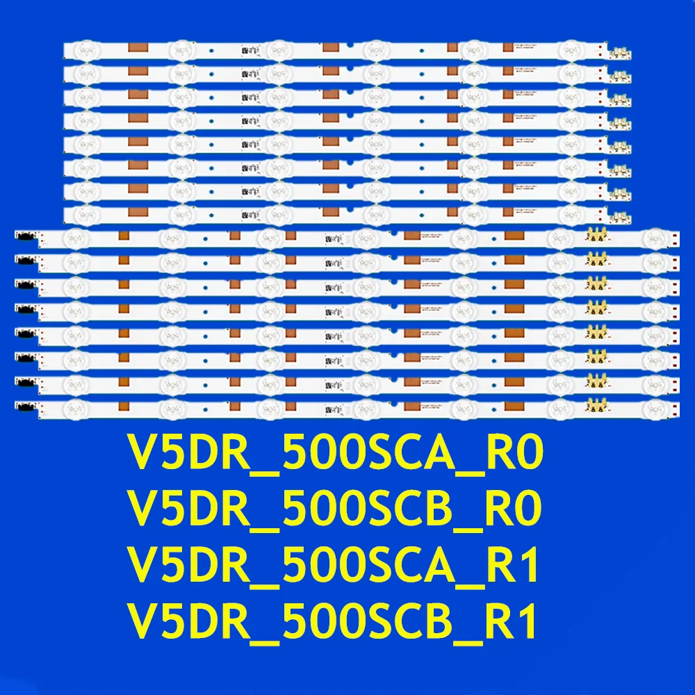 LED Strip for UE50JS7200U UE50JU6800K UE50JU6800W UE50JU6850U UE50JU6870U UE50JU6872U UE50JU6875U V5DR_500SCA_R0 V5DR_500SCB_R0