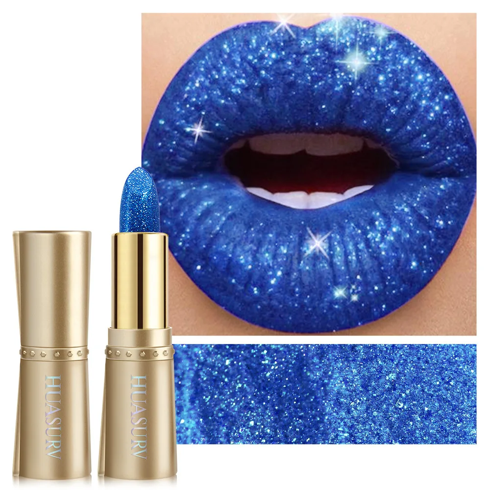 HUASURV Metallic Lip Gloss Plumping Moisturizing Fade-Resistant Vibrant Long-Lasting Pearl Shine for Party Club Stage Makeup