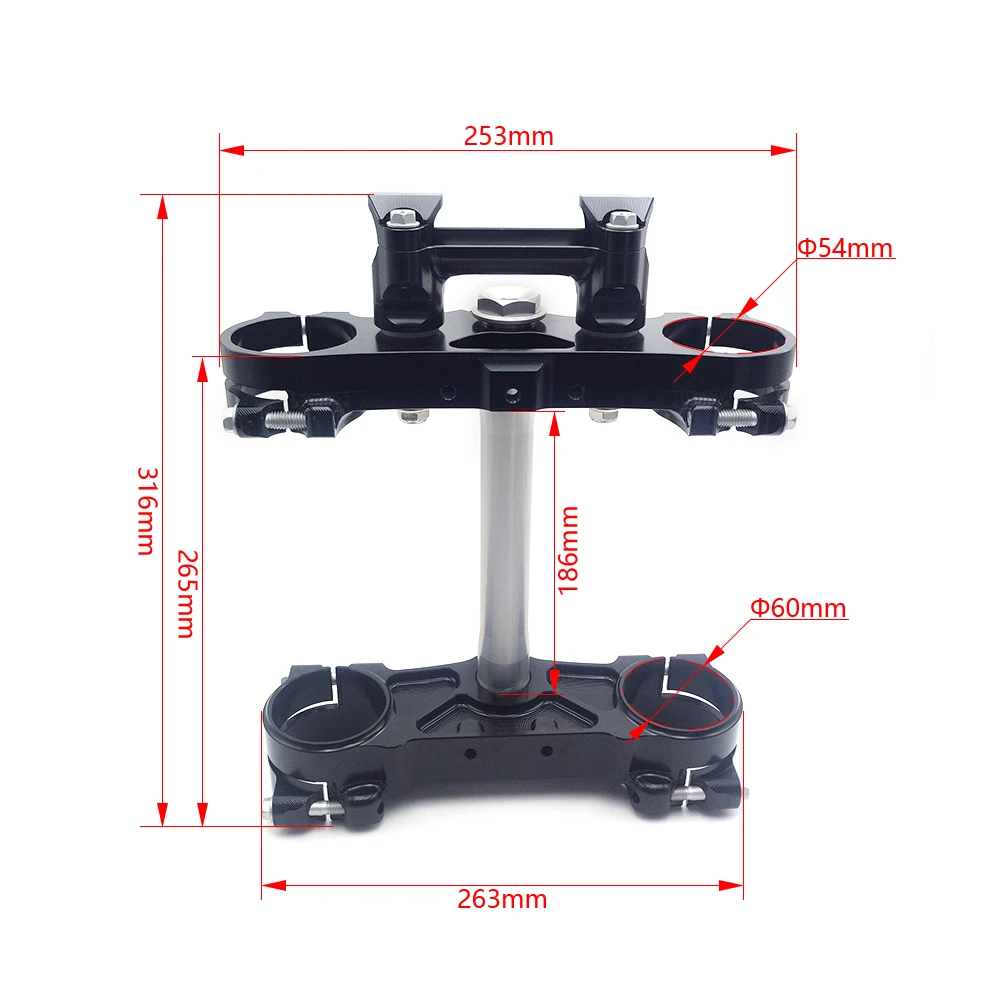 OTOM 2013-2019 Motorcycle Steering Stem Assembly Upper Lower Triple Tree Clamps Riser Adaptor Bar Mount For KTM HUAQVARNA EXC FE