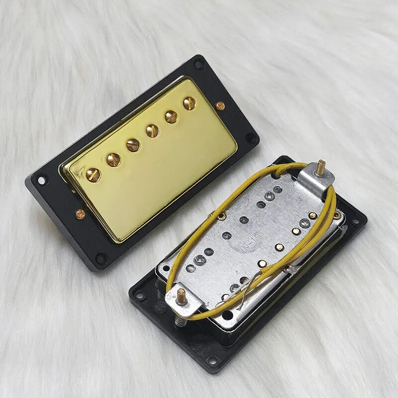 1 Set Gold Les Paul Electric Guitar Pickups Single Coil Magnet Ceramic Pickup Bridge and Neck Guitars Accessories