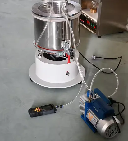 High-capacity vacuum densitometer, used as a testing equipment for the density of pavement asphalt mixtures