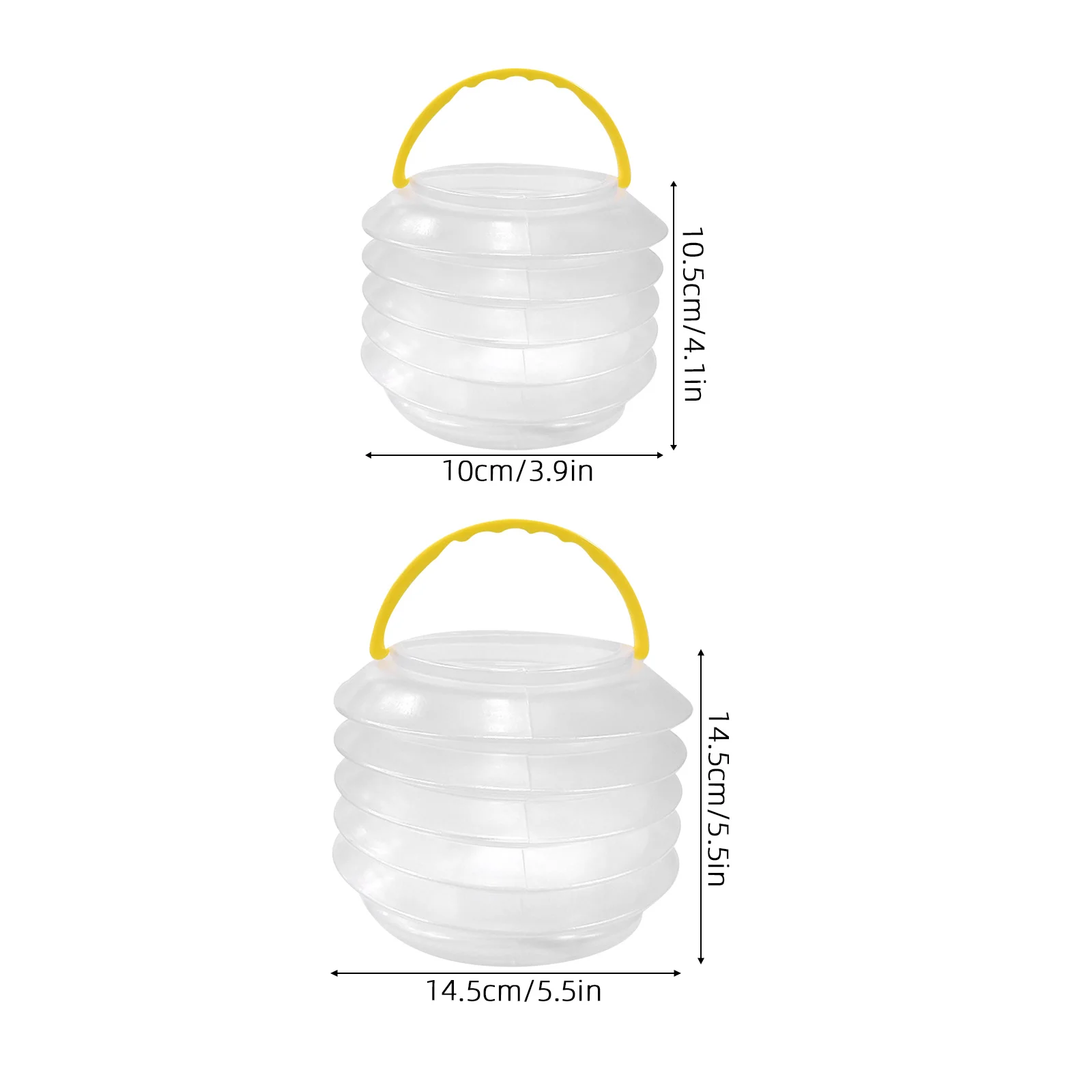 4 stuks transparante opvouwbare kwastwasemmer opvouwbare draagbare wascontainer voor aquarel gouache