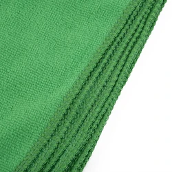 10pcs Green Microfiber Car Body Care Cleaning Towels Soft Cloths 9.84*9.84inches  Car Clean Towel Auto Cleaning Tool