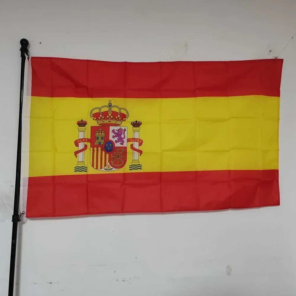 

Large Spain Flag 3x5ft - Spanish National Banner with Brass Grommets Polyester for Indoor/Outdoor Decor & Themed Events