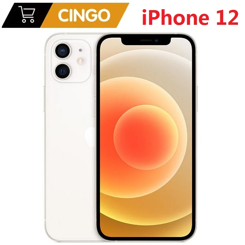 iPhone 12 Original con Face ID, Pantalla OLED de 6.1 Pulgadas, 4 GB de RAM, 64 GB/128 GB/256 GB de ROM, Teléfono Inteligente Desbloqueado, Chip A14 Bionic, Cámaras Duales de 12 MP
