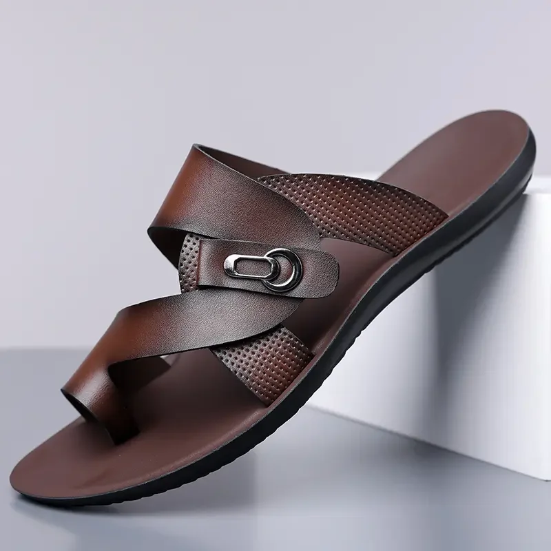 Summer Men Sandals Open Toe Flat Mens Casual Shoes Outdoor Walking Sandals for Men Beach Shoes Sandalias Hombre Men Slippers