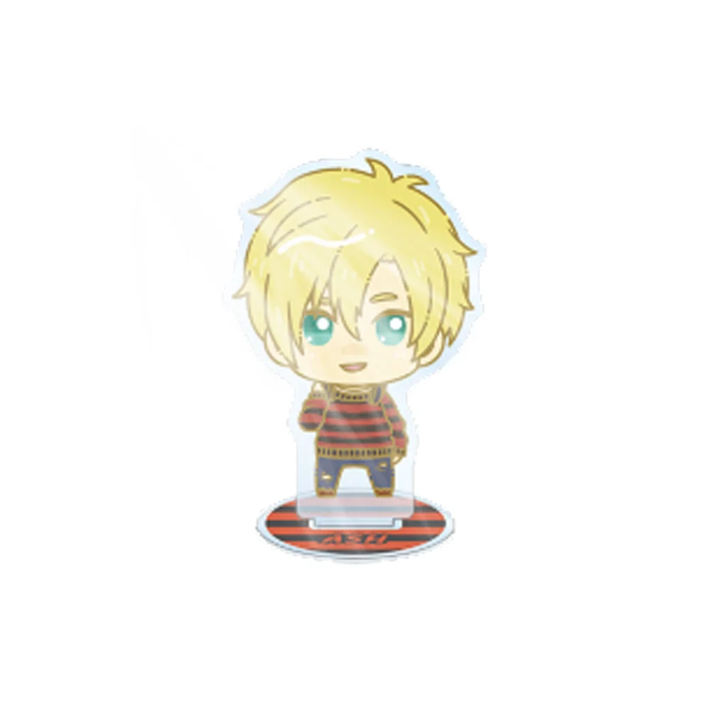Anime BANANA FISH Ash Lynx Eiji Okumura Q Version Acrylic Keychain Stand Figurine Desk Decor Gift view 5