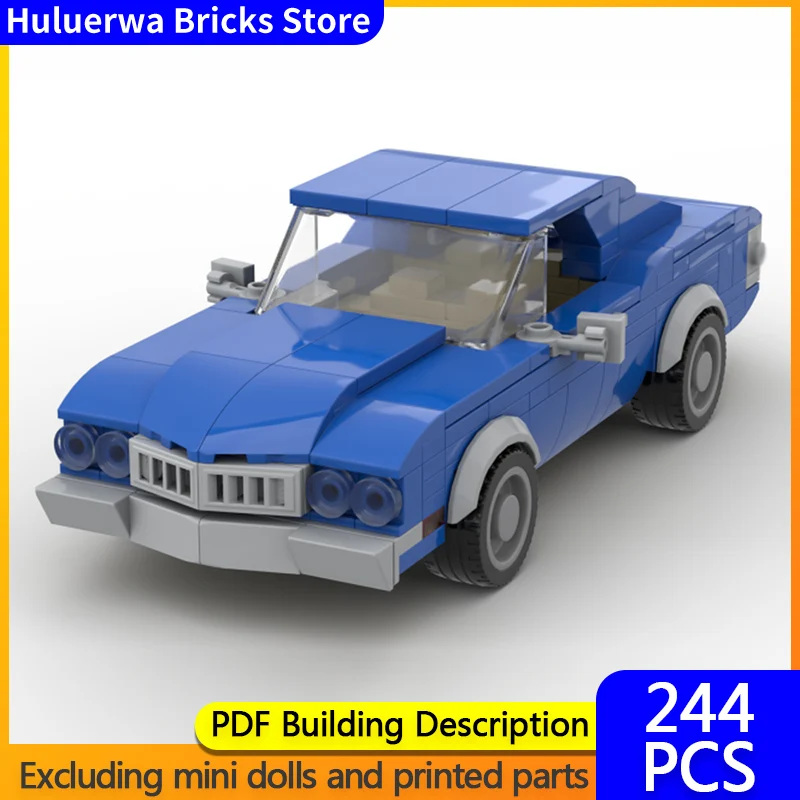 

Speed Racing Car Model MOC Building Bricks Malibu Muscle Car Modular Technology Children Holiday Gifts Assemble Toys Suit