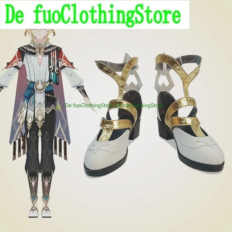 

De FuoClothing Original God Kawei Machine Seal By Seal Secret Fa Lushan Cosplay Shoes with High Heels and Anime Style Shoes