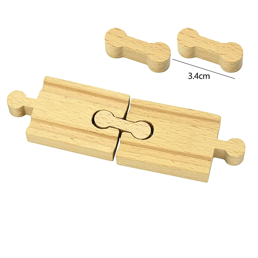 Wooden Railways Connect Head Accessories Fixer Train Tracks Holder Fit Brio Wooden Track Educational Creative Toys For Children