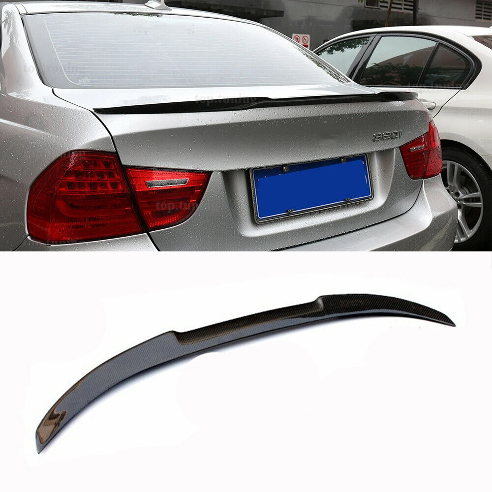 

Real Carbon Fiber Trunk Lid Tailgate Lip Splitter M4 Style Rear Spoiler Wing For BMW 3 Series E90 320i 325i & E90 M3 2007-2013