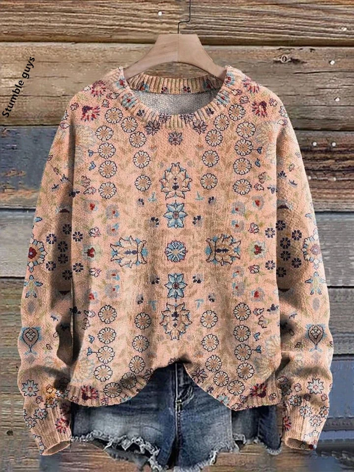 

Women's Sweater Autumn Winter Christmas Casual Fashion European American Style Soft Warm Santa Hoodie Deer Knit Top