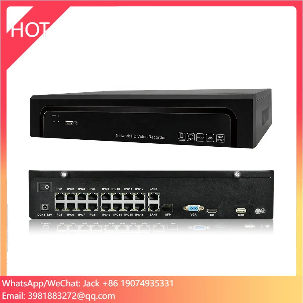 

Недорогая стоимость --- стандарта Vif H.265+/H.264 2 SATA 32-канальный 5-мегапиксельный/16-канальный сетевой рекордер 4K с 16-канальным аудиоанализом POE 4K NVR