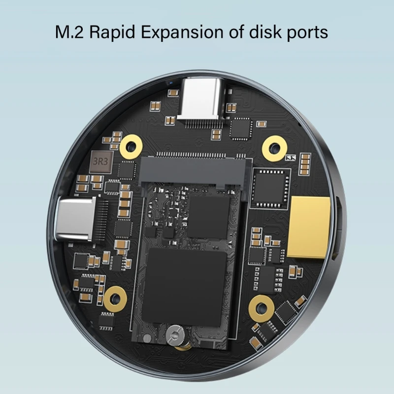 Магнитный корпус SSD 2230 NVMe M.2, алюминиевый внешний корпус SSD, зарядка 100 Вт, Прямая поставка