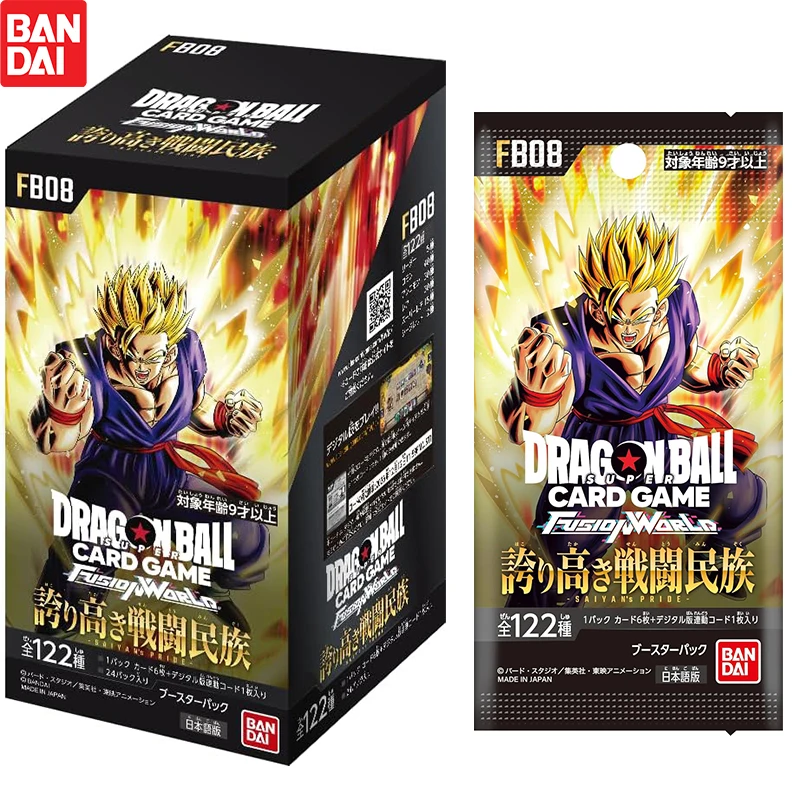 

New BANDAI DRAGON BALL SUPER CARD GAME FUSION WORLD PROUD WARRIOR RACE FB08 Tcg Collection Card