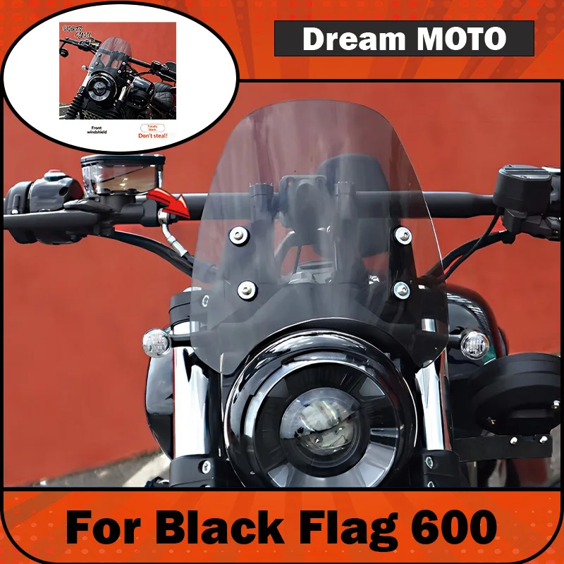 【Premium】For Black Flag 600. Accessories for modifying the windshield and windscreen panel of the Black Flag 600