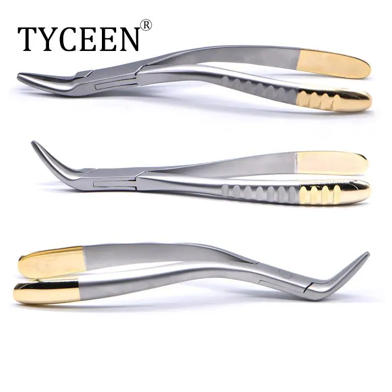 Dental Root Fragment Tooth Extraction Forceps Tooth Pliers Dental Instrument Curved Maxillary Mandibular Teeth Plier Dental tool