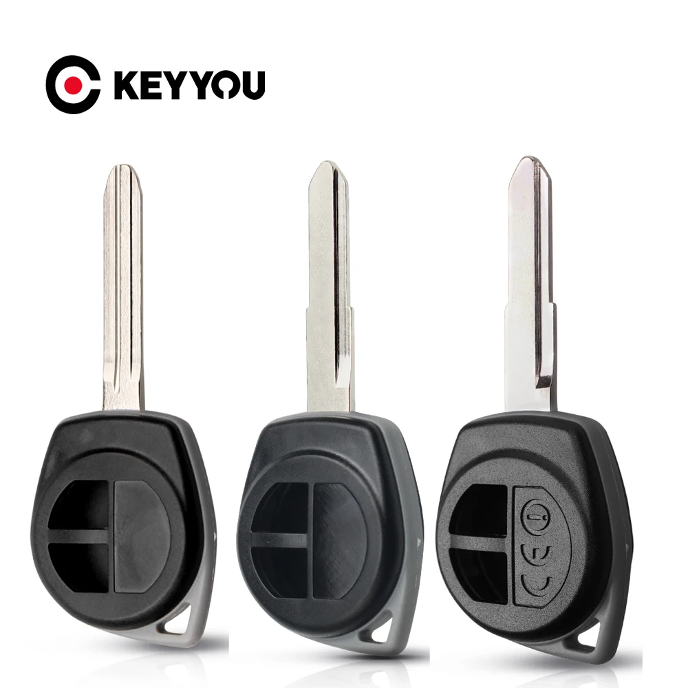 KEYYOU 스즈키 그랜드 비타라 SX4 SWIFT HU133R/TOY43 블레이드 원격 교체용 자동차 키 쉘 케이스, 2 버튼