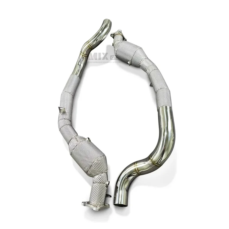 High performance pipe Downpipe For PORSCHE Cayenne 958 4.8 2010-2016 quality Stainless Steel Exhaust Modification system